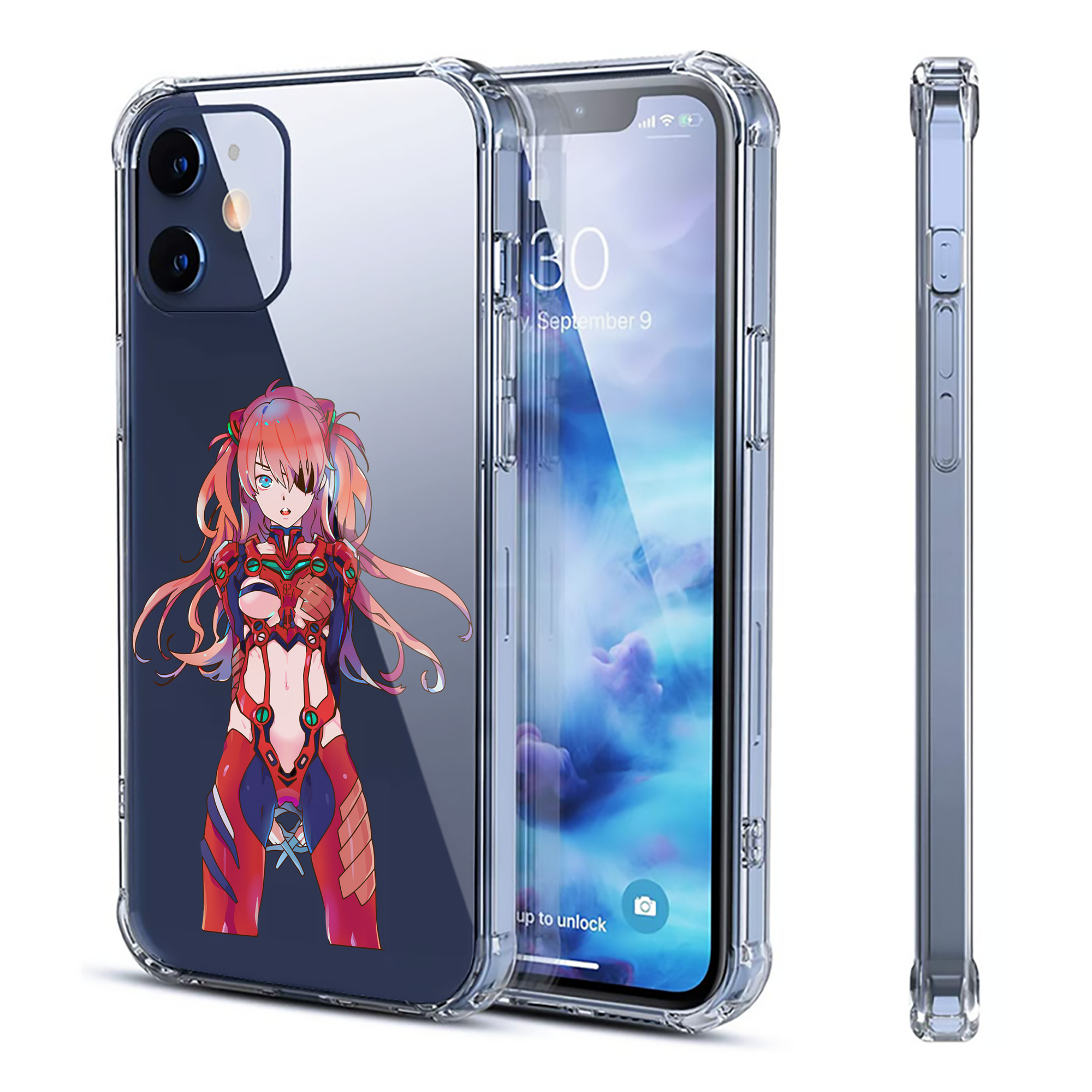 （画像用） EVA 新世紀エヴァンゲリオン 【iPhone 12シリーズ対応】透明スマホケース（クリアソフトケース）